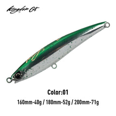 Kingdom 4563 GT HELLFIRE Floating Stick Bait Tuna Fishing Lure
