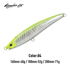 Kingdom 4563 GT HELLFIRE Floating Stick Bait Tuna Fishing Lure