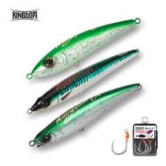 Kingdom GT Floating Fishing Lure Set Green Color Set+Free Single Hook