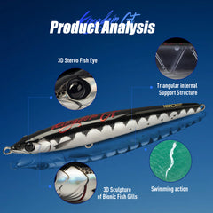 Kingdom 4564 GT WAR LOCK Floating Stick Bait Tuna Fishing Lure