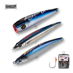 Kingdom GT Floating Fishing Lure Set Blue Color Set+Free Single Hook