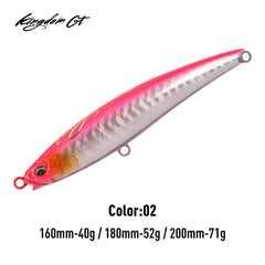 Kingdom 4563 GT HELLFIRE Floating Stick Bait Tuna Fishing Lure