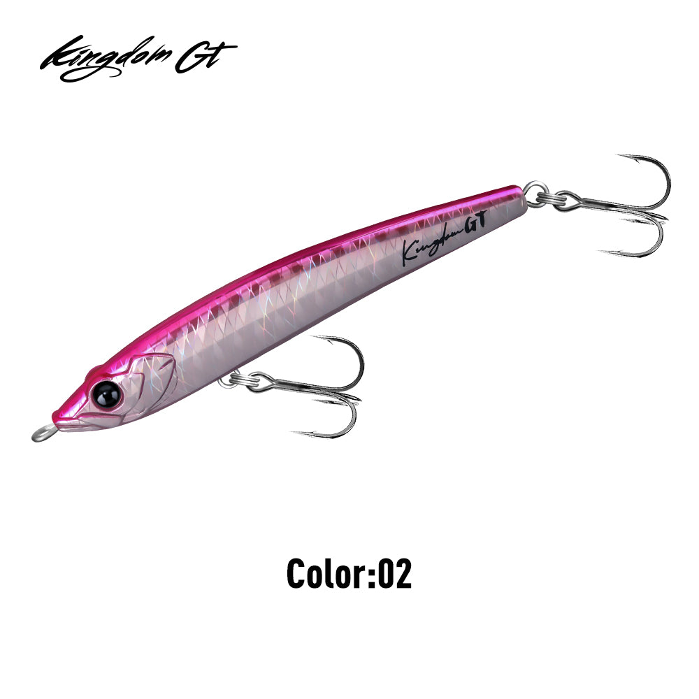 Kingdom 4568 GT Fishing Lure 75G/90G Sinking Stick GT Lure