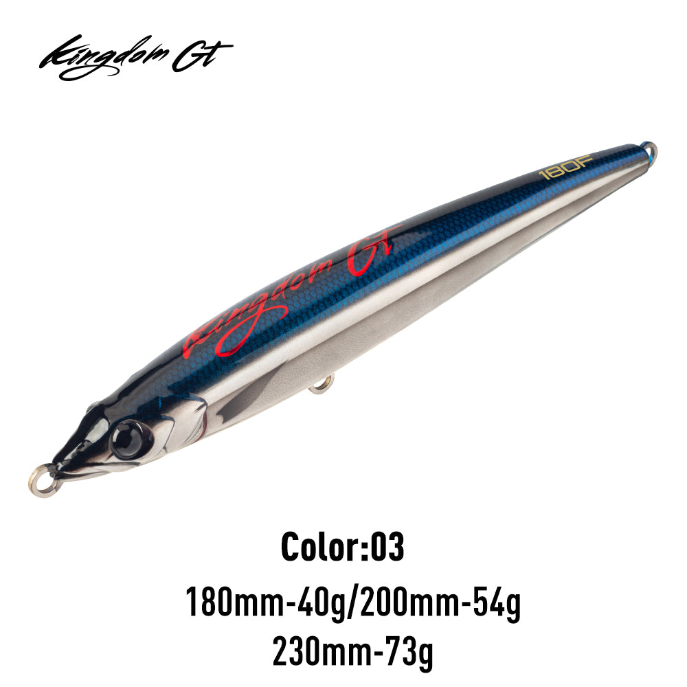 Kingdom 4564 GT WAR LOCK Floating Stick Bait Tuna Fishing Lure