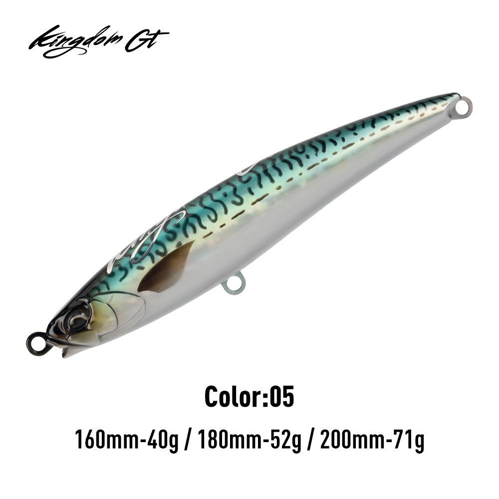 Kingdom 4563 GT HELLFIRE Floating Stick Bait Tuna Fishing Lure