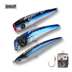Kingdom GT Floating Fishing Lure Set Blue Color Set+Free Single Hook