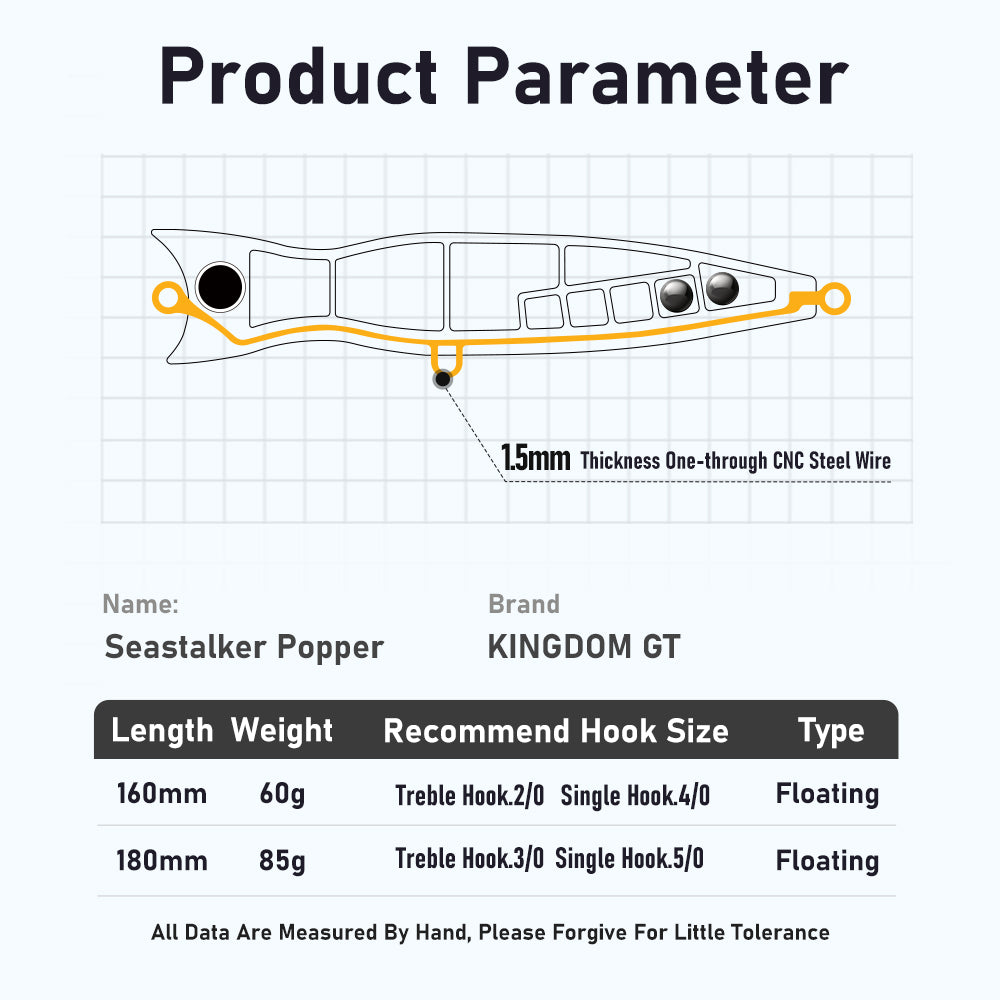 Kingdom GT 4562 Seastalker GT Popper Lure